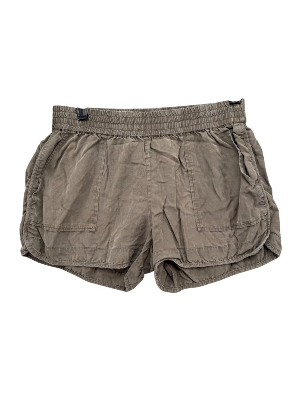 Joie Pull On Shorts Womens Olive Green Elastic Waist Casual 3" Size M